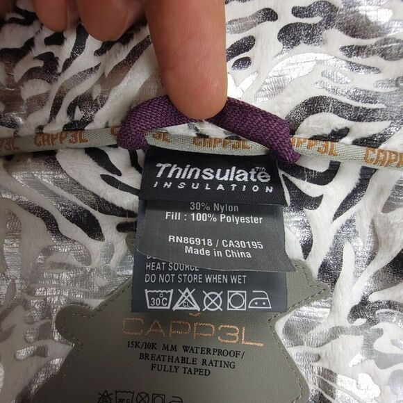 CAPP3L 15k 10K Waterproof Insulated Snowboarding Jacket Womens Large Gorpcore - Picture 14 of 15